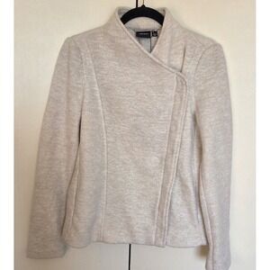 Vero Moda Women's Cream  Jacket Biker Moto Full Zip Size S NWOT